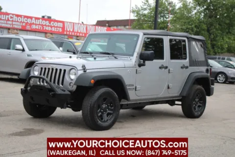 Silver 2016 Jeep Wrangler Unlimited Sport for sale in Waukegan, IL