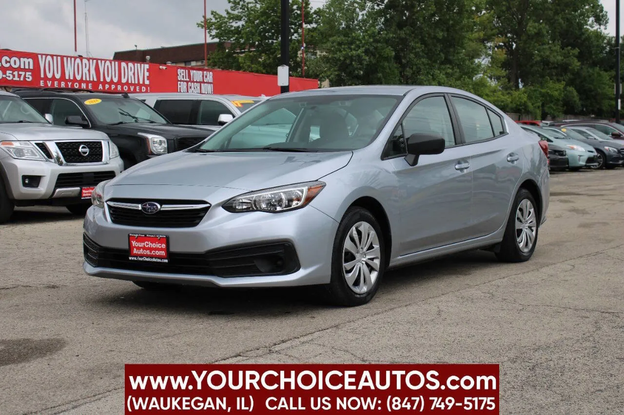 Silver 2022 Subaru Impreza Base AWD 4dr Sedan CVT for sale in Waukegan, IL