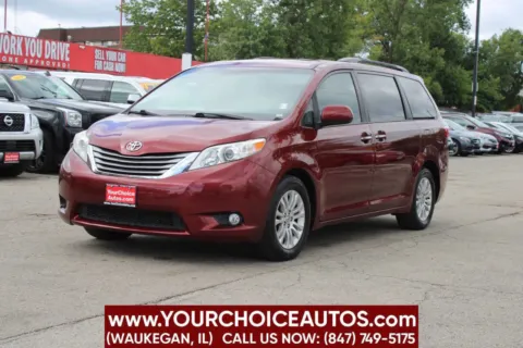 Red 2017 Toyota Sienna XLE Premium 8 Passenger 4dr Mini Van for sale in Waukegan, IL