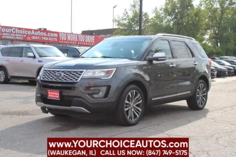 Black 2017 Ford Explorer Platinum for sale in Waukegan, IL