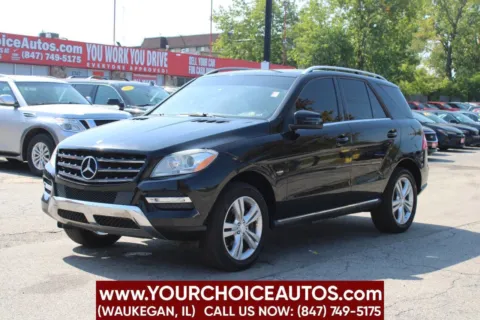 Black 2012 Mercedes-Benz M-Class ML 350 for sale in Waukegan, IL