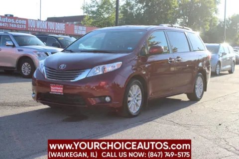 Red 2016 Toyota Sienna XLE 7 Passenger AWD 4dr Mini Van for sale in Waukegan, IL