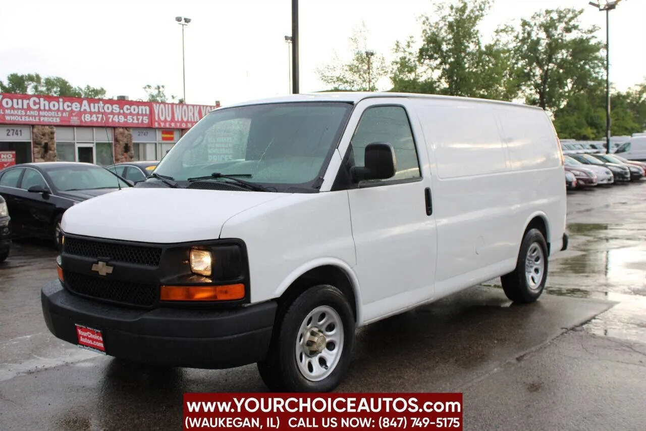 White 2011 Chevrolet Express Cargo Van 1500 3dr Cargo Van for sale in Waukegan, IL