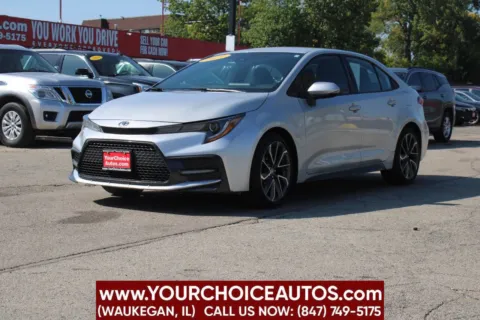 White 2021 Toyota Corolla SE 4dr Sedan CVT for sale in Waukegan, IL
