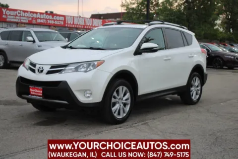 White 2013 Toyota RAV4 Limited for sale in Waukegan, IL