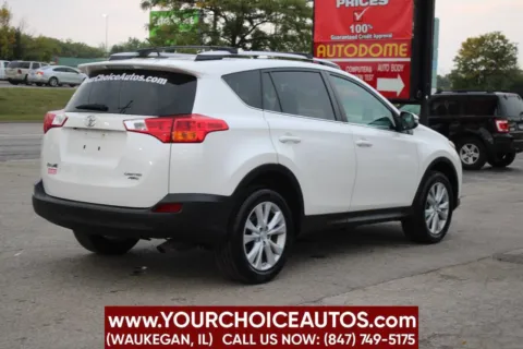 White 2013 Toyota RAV4 Limited for sale in Waukegan, IL