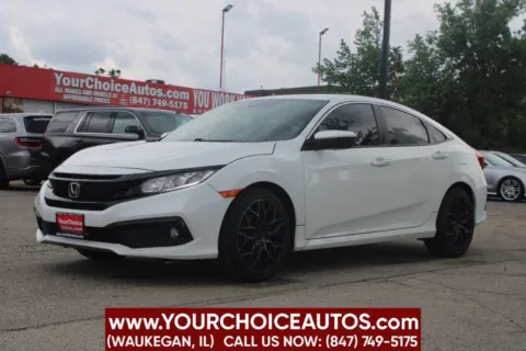 White 2019 Honda Civic Sedan Sport for sale in Waukegan, IL