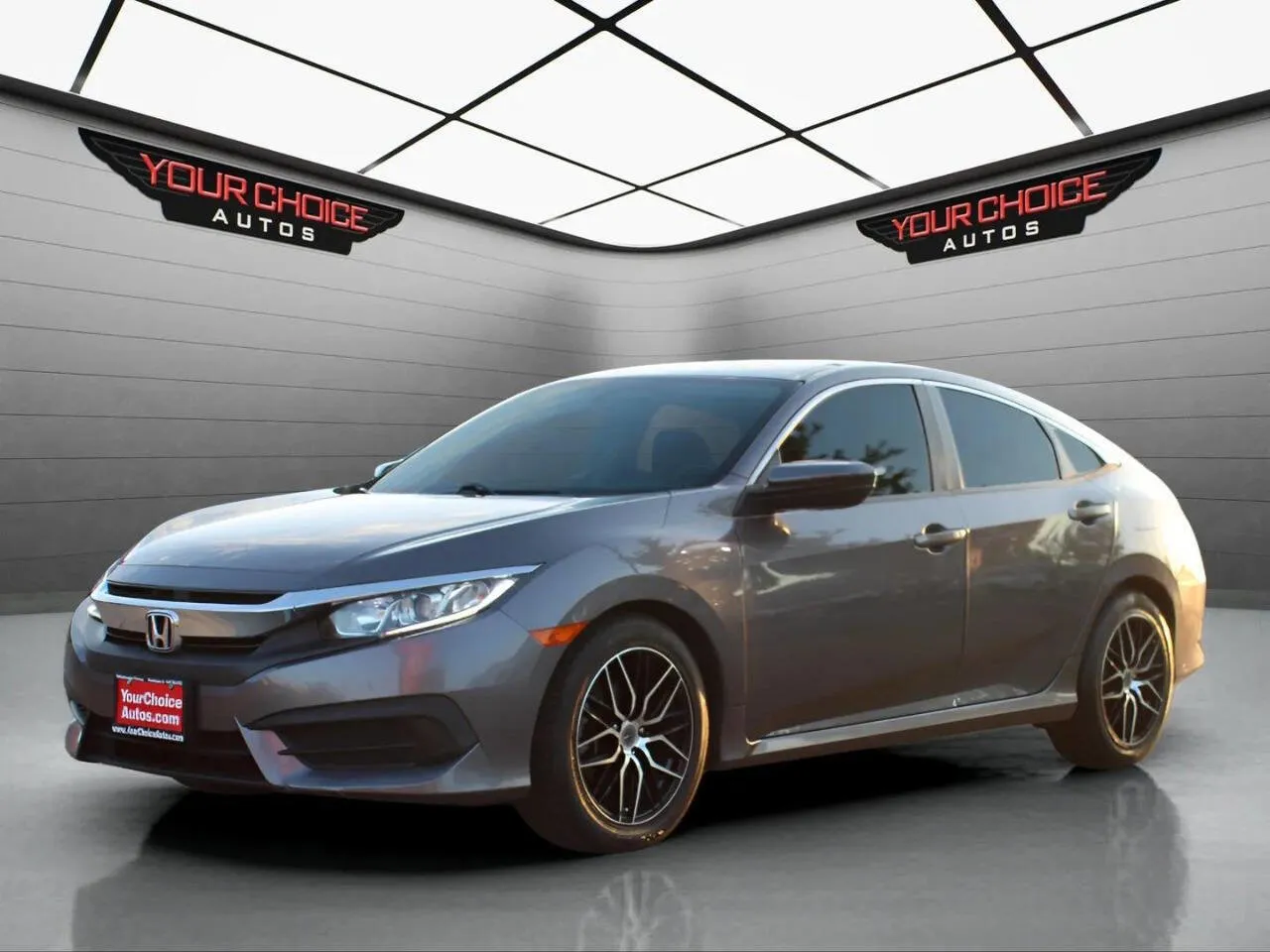 Gray 2016 Honda Civic Sedan LX for sale in Waukegan, IL