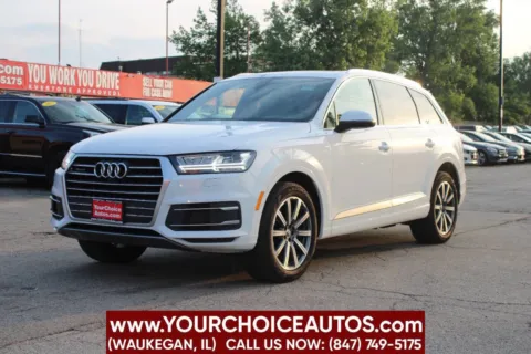 White 2019 Audi Q7 quattro Premium Plus 45 TFSI AWD 4dr SUV for sale in Waukegan, IL
