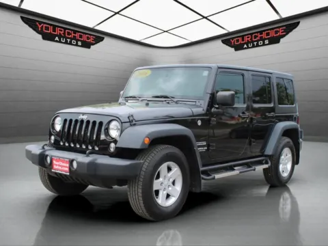 Black 2016 Jeep Wrangler Unlimited Sport for sale in Waukegan, IL