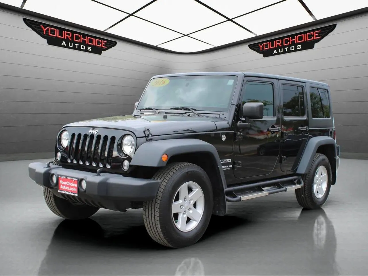 Black 2016 Jeep Wrangler Unlimited Sport for sale in Waukegan, IL
