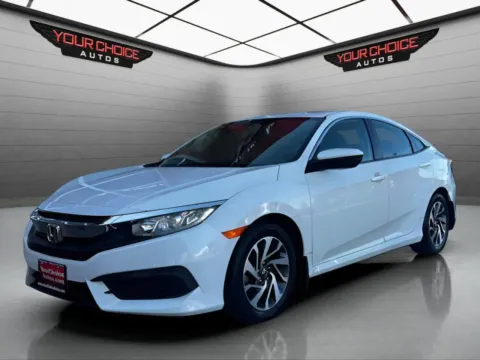 White 2016 Honda Civic Sedan EX for sale in Waukegan, IL