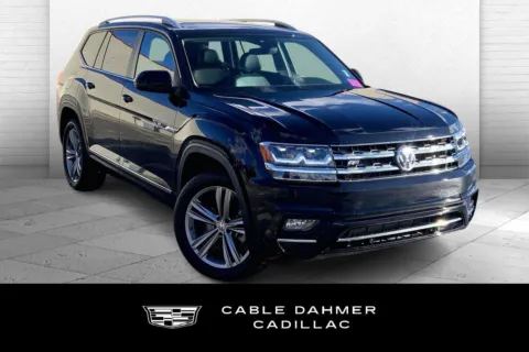 Blue 2019 Volkswagen Atlas 3.6L V6 SEL R-Line for sale in Kansas City, MO
