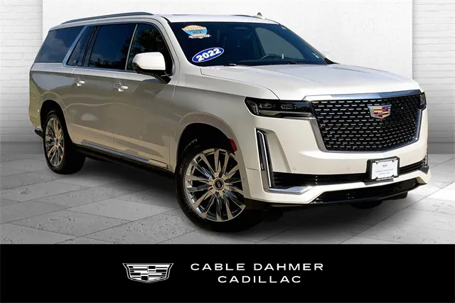 White 2022 Cadillac Escalade ESV Premium for sale in Kansas City, MO