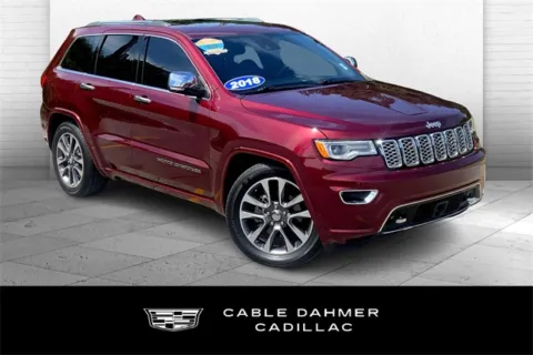 Red 2018 Jeep Grand Cherokee Overland for sale in Kansas City, MO