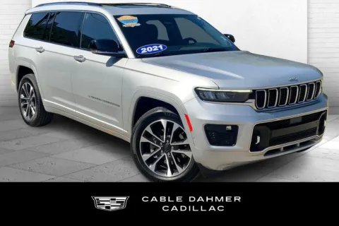 Silver 2021 Jeep Grand Cherokee L Overland for sale in Kansas City, MO