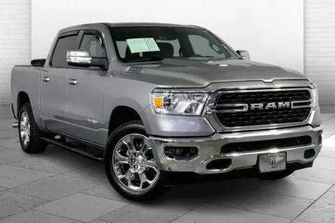 Silver 2022 RAM 1500 Big Horn Crew Cab 4x4 5'7' Box for sale in Kansas City, MO