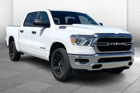 White 2024 RAM 1500 Big Horn Crew Cab 4x4 5'7' Box for sale in Kansas City, MO