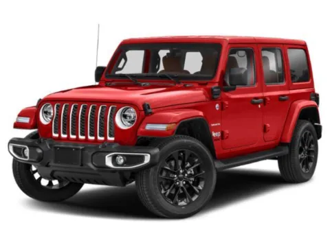 Red 2022 Jeep Wrangler 4xe Unlimited Sahara 4x4 for sale in Kansas City, MO
