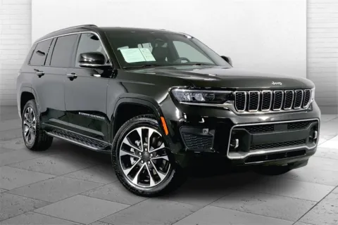 Black 2021 Jeep Grand Cherokee L Overland for sale in Kansas City, MO