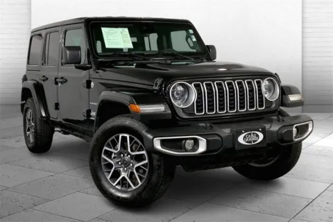 Black 2024 Jeep Wrangler Sahara for sale in Kansas City, MO