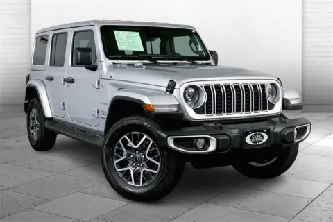 Silver 2024 Jeep Wrangler Sahara for sale in Kansas City, MO