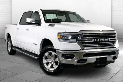 White 2022 RAM 1500 Laramie Crew Cab 4x4 6'4' Box for sale in Kansas City, MO