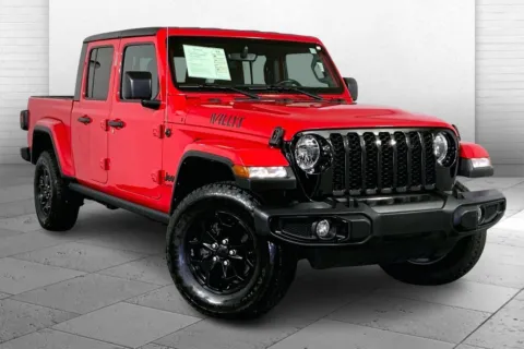 Red 2021 Jeep Gladiator Willys 4x4 for sale in Kansas City, MO