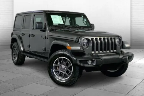 Gray 2021 Jeep Wrangler Unlimited 80th Anniversary 4x4 for sale in Kansas City, MO