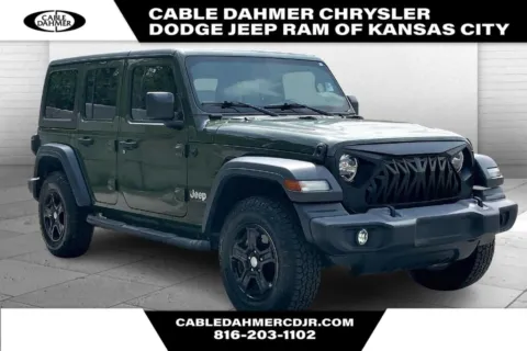 Green 2021 Jeep Wrangler Unlimited Sport S for sale in Kansas City, MO