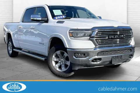 White 2022 RAM 1500 Laramie for sale in Independence, MO