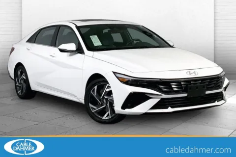 White 2025 Hyundai Elantra Hybrid Limited for sale in Independence, MO