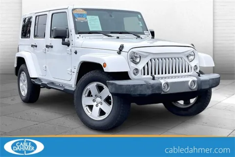 White 2018 Jeep Wrangler JK Unlimited Sahara for sale in Independence, MO
