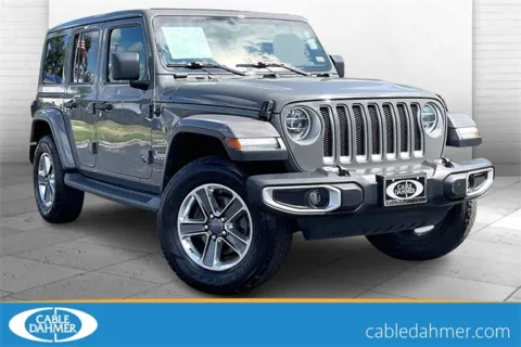 Gray 2019 Jeep Wrangler Unlimited Sahara for sale in Independence, MO
