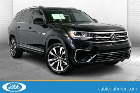 Black 2023 Volkswagen Atlas 3.6L V6 SEL Premium R-Line for sale in Independence, MO
