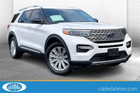 White 2021 Ford Explorer Limited for sale in Independence, MO