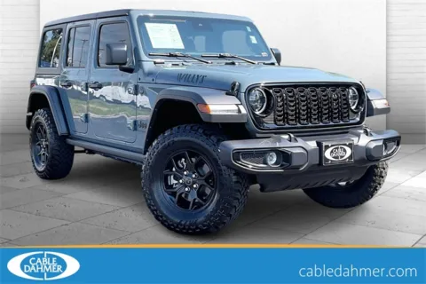 Gray 2024 Jeep Wrangler Willys for sale in Independence, MO