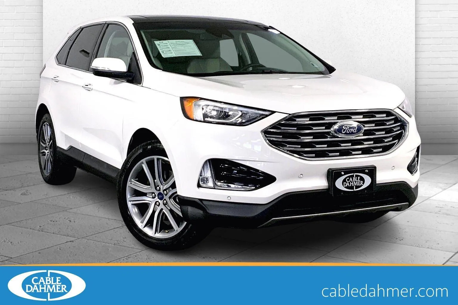 White 2020 Ford Edge Titanium for sale in Lee's Summit, MO