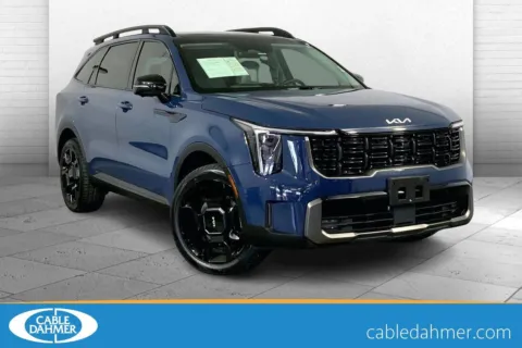 Blue 2024 Kia Sorento X-Line SX for sale in Lee's Summit, MO