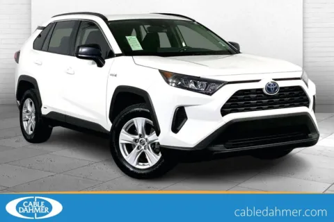 White 2019 Toyota RAV4 Hybrid LE for sale in Lee's Summit, MO