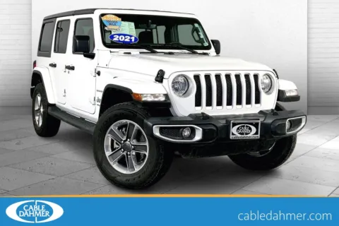 White 2021 Jeep Wrangler Unlimited Sahara for sale in Lee's Summit, MO