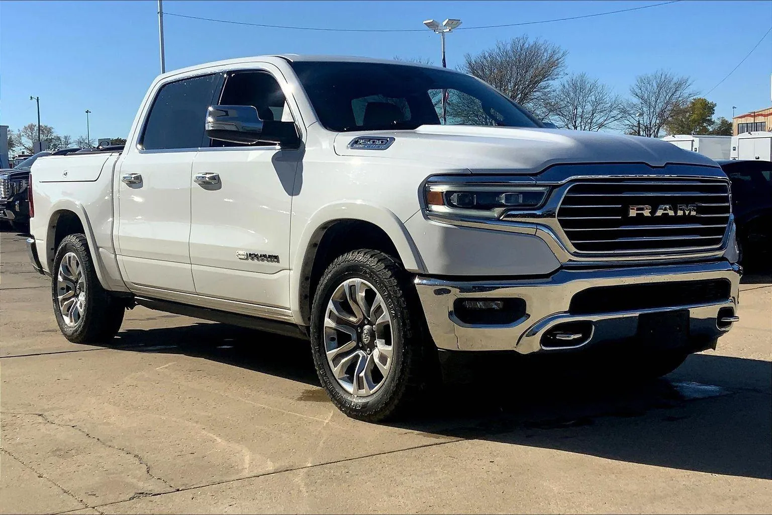 White 2021 RAM 1500 Longhorn for sale in Topeka, KS