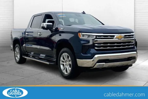 Blue 2022 Chevrolet Silverado 1500 LTZ for sale in Topeka, KS