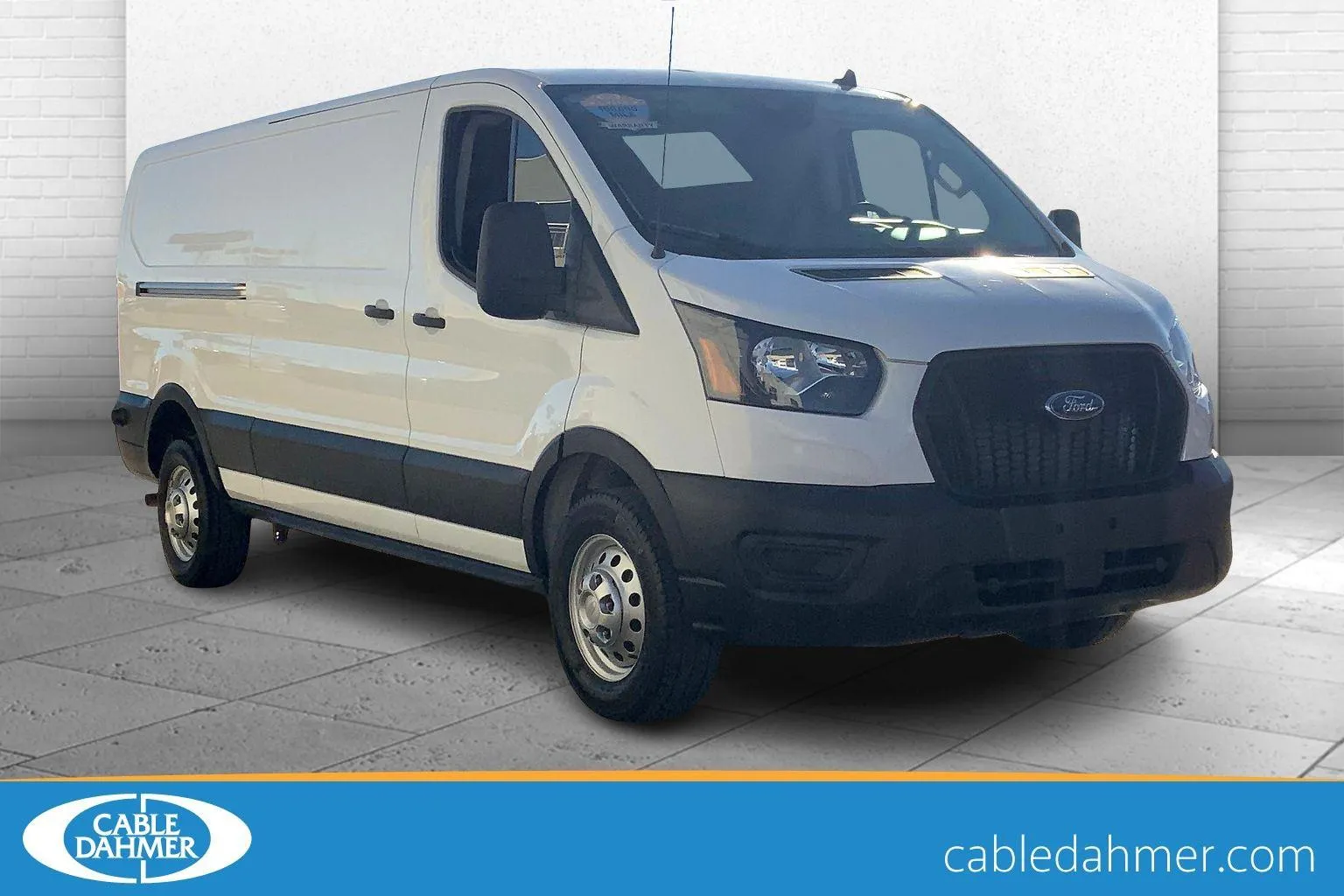 White 2024 Ford Transit Cargo Van T350 RWD LOW RF for sale in Topeka, KS