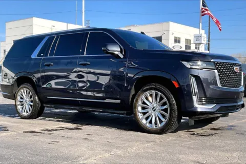 Gray 2023 Cadillac Escalade ESV Premium Luxury for sale in Topeka, KS