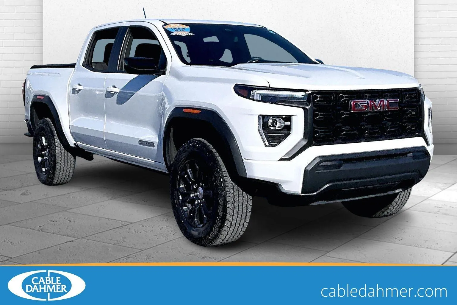 White 2023 GMC Canyon Elevation for sale in Topeka, KS