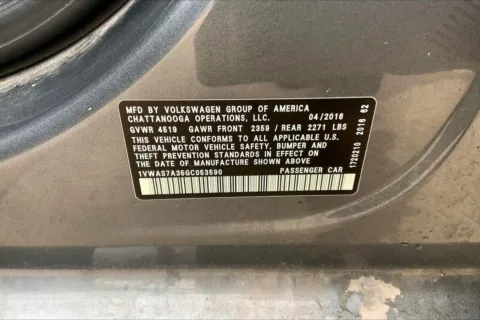 More photos of 2016 Volkswagen Passat 1.8T S at Cable Dahmer of Topeka, KS