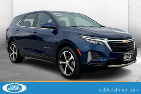 Blue 2022 Chevrolet Equinox LT for sale in Topeka, KS