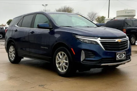 Blue 2022 Chevrolet Equinox LT for sale in Topeka, KS