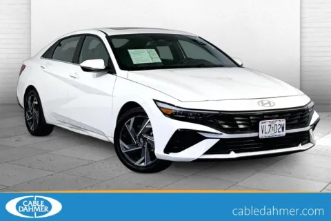 White 2025 Hyundai Elantra Hybrid Limited for sale in Kansas City, MO